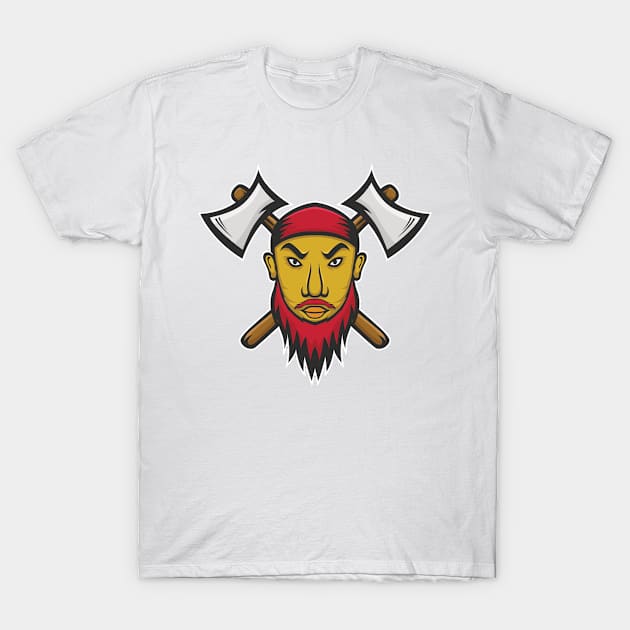 Vintage pirate vector illustration T-Shirt by manjavacloth